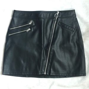 Express Faux Leather Mini Skirt